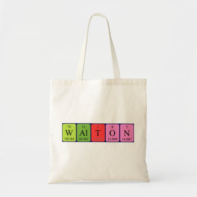 Bolso de tabla periódica Walton (Frente)