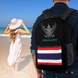 Bolso de Tailandia, bandera tailandesa, emblema/pa