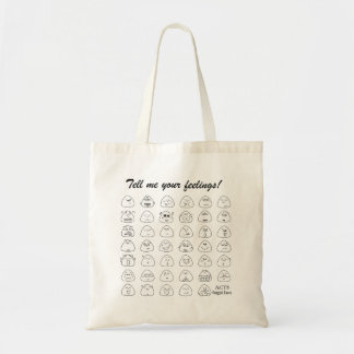 BOLSO DE TELA おにぎり顔トートバック縦