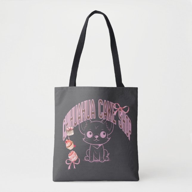 BOLSO DE TELA チワワのケーキ屋さん、子犬、犬好き、スイーツ、ケーキが好きな人の (Anverso)