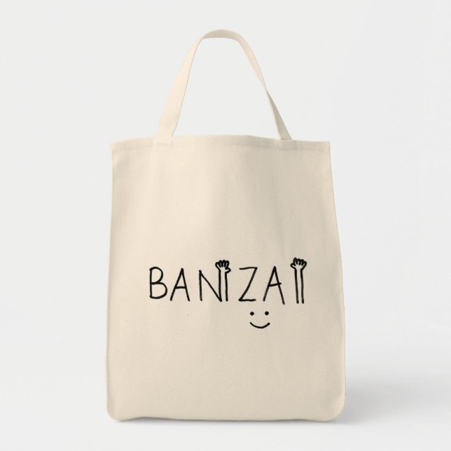 Bolso De Tela トートバッグ banzai (Frente)