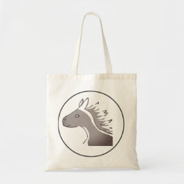 BOLSO DE TELA モノトーンの馬イラスト｜風に流れるような優雅さと力強さを兼ね備えた