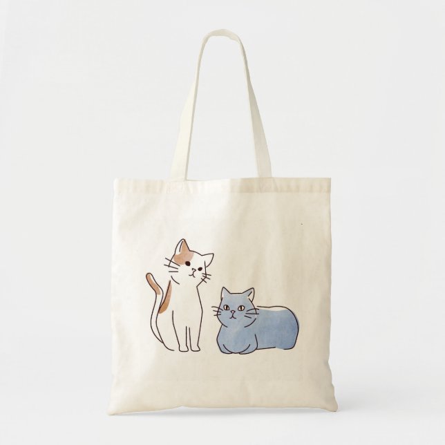 BOLSO DE TELA 二匹の猫 (Frente)