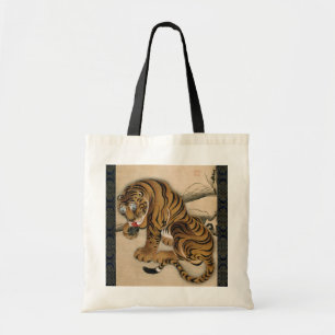 Bolso De Tela 図 虎, 冲 Tigre 若, Jakuchu