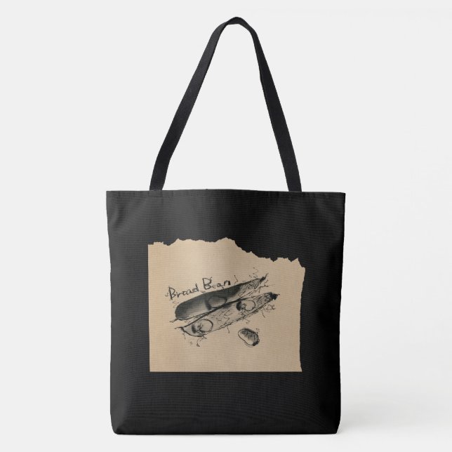 BOLSO DE TELA 墨絵_そら豆 (Anverso)