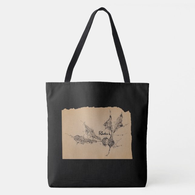 BOLSO DE TELA 墨絵_ラディッシュ (Anverso)