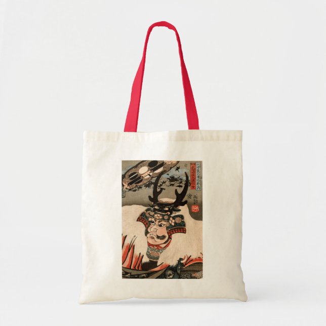 Bolso De Tela 武 田 信 玄, 国 芳 Takeda Shingen, Kuniyoshi, Ukiyo-e (Frente)