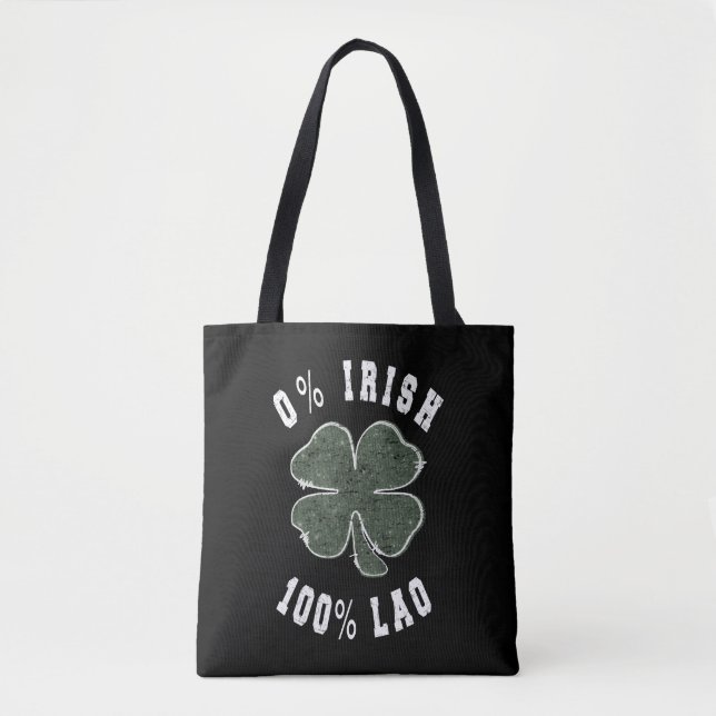 Bolso De Tela 0 Irlandés 100 Loa Shamrock (Anverso)