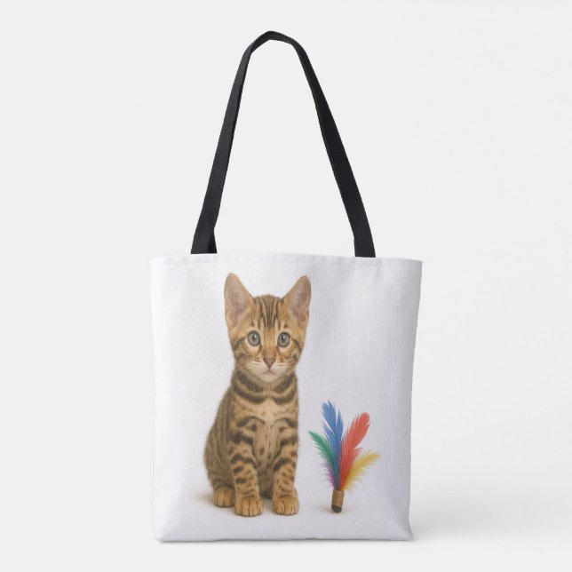 Bolso De Tela 100% de posibilidades de caos - estilo gatito beng (Reverso)