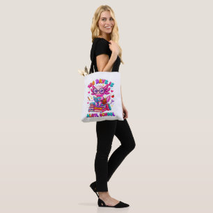 Bolso De Tela 100 días es Alotl Escuela Axolotl Chicas