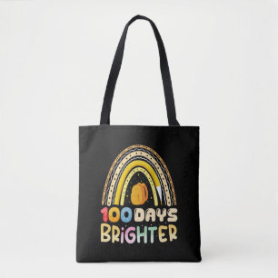 Bolso De Tela 100 Días Más Brillante 100º Día De La Escuela Maes