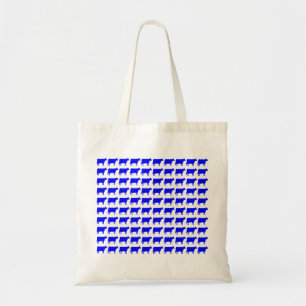 Bolso De Tela 100 vacas - azul