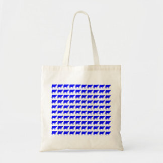 Bolso De Tela 100 vacas - azul