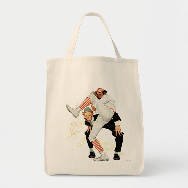 Bolso De Tela 100o Aniversario del béisbol (Frente)