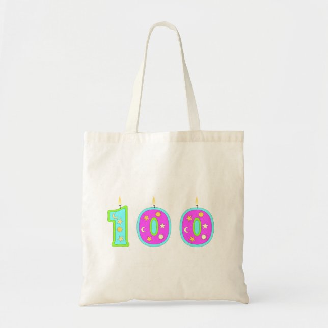 Bolso De Tela 100o Cumpleaños (Frente)