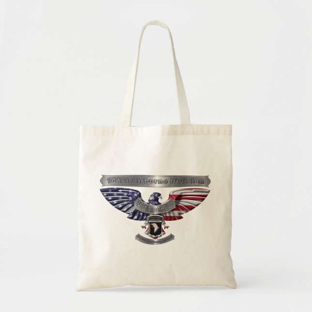 Bolso De Tela 101ª División Aérea "Orgullosa De Haber Servido" (Frente)