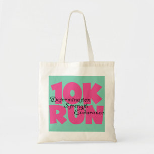 Bolso De Tela 10.000 carreras de deportes rosados