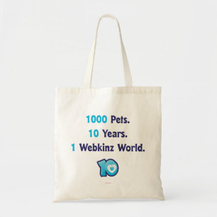 Bolso De Tela 10 años de Stats de Webkinz