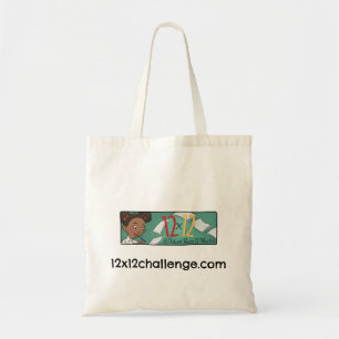 Bolso De Tela 12 x 12 Chica escritor Tote Bag
