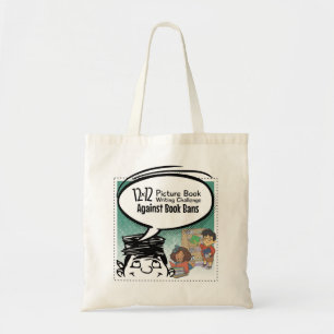 Bolso De Tela 12 x 12 contra la prohibición del Tote de crema