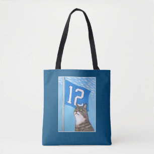 Bolso De Tela 12mo Bandera (azul)