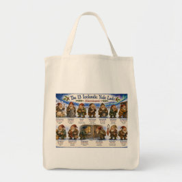 Bolso De Tela 13 duendes islandeses de Yule Navidad reykjavik