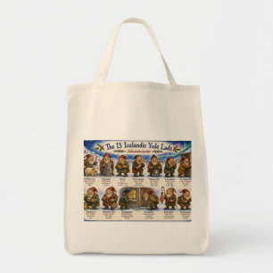 Bolso De Tela 13 duendes islandeses de Yule Navidad reykjavik