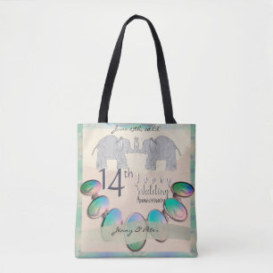 Bolso De Tela 14° Aniversario de Marfil-OpalTote