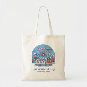 Bolso De Tela 14 de febrero Día de la Rueda de la Ferris