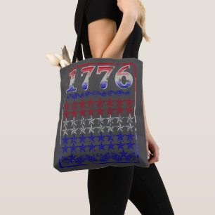 Bolso De Tela 1776 Estrellas