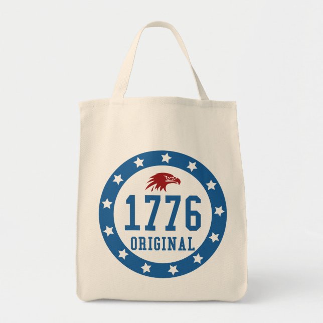 Bolso De Tela 1776 Original 4 July Badge (Frente)