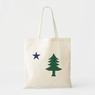 Bolso De Tela 1901 Maine Flag Faux Cross Stitch