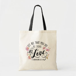 Bolso De Tela 1 Corinthians 16:14 Do All In Love