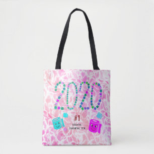 Bolso De Tela #1 Elemento de cuarentena esencial en rosa