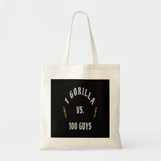 Bolso De Tela 1 Gorila vs. 100 Hombres (Frente)