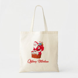 Bolso De Tela 1.Ho Ho Ho Ho Ho Santa claus ríen de Navidad