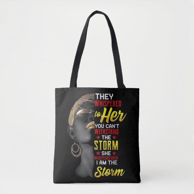 Bolso De Tela 1 I Am The Strong African Queen Girls Black Histor (Anverso)