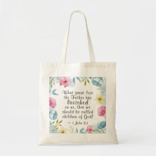Bolso De Tela 1 Juan 3:1 Gran amor que el Padre nos dio