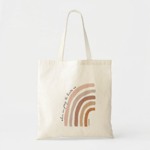 Bolso De Tela 1 Juan 5:15 - Arcoiris Boho