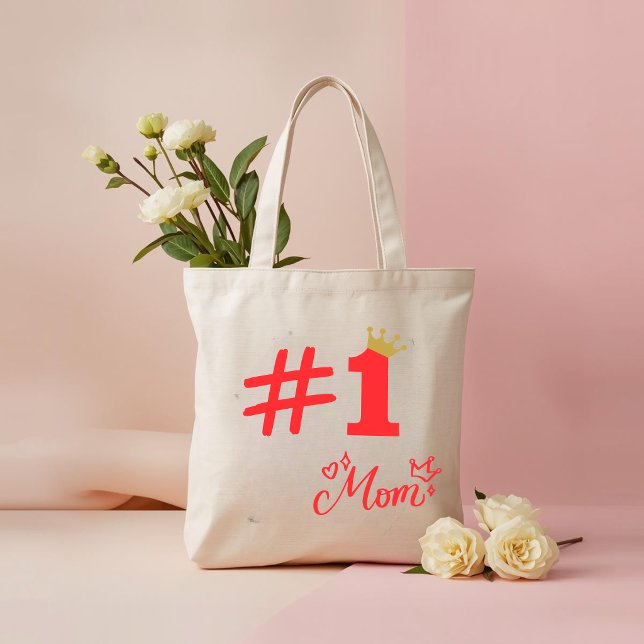 Bolso De Tela #1 Mom Love Personalized Tote Bag (Subido por el creador)