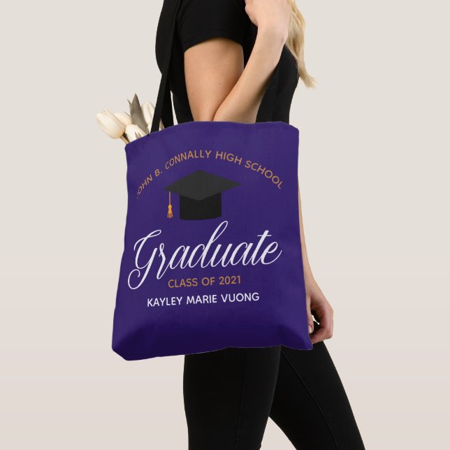 Bolso De Tela 2023 Graduación Nombre de la escuela secundaria de (Detalle)