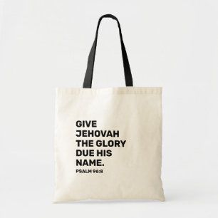 Bolso De Tela 2025 Año Texto Tote Bag - Salmo 96:8   JW Tote Bag