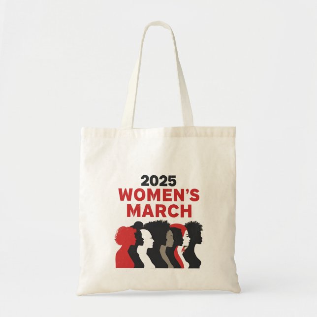 Bolso De Tela 2025 Marcha de Mujeres Igualdad Empoderamiento de  (Frente)