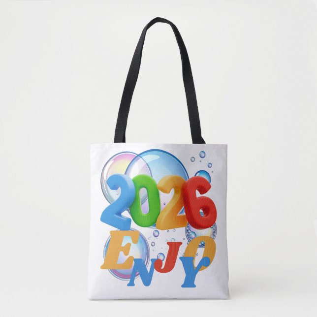 Bolso De Tela 2026,enjoy (Anverso)