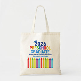 Bolso De Tela 2026 Preschool Graduate Cute Custom Graduation