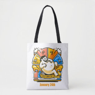 Bolso De Tela 24 de enero - Día de la risa Belly