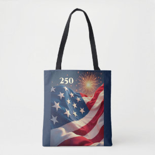 Bolso De Tela 250º Aniversario de la bandera de Estados Unidos y