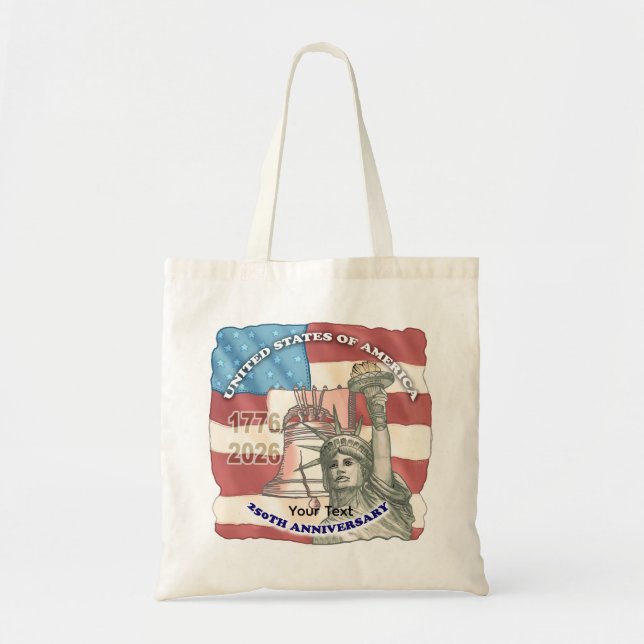 Bolso De Tela 250 aniversario de EE. UU. (Frente)