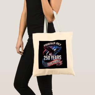 Bolso De Tela 250 Aniversario EE. UU. 1776-2026 Patriótico Ameri