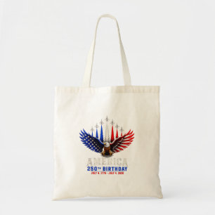 Bolso De Tela 250 años 1776 2026 Águila patriótica de América